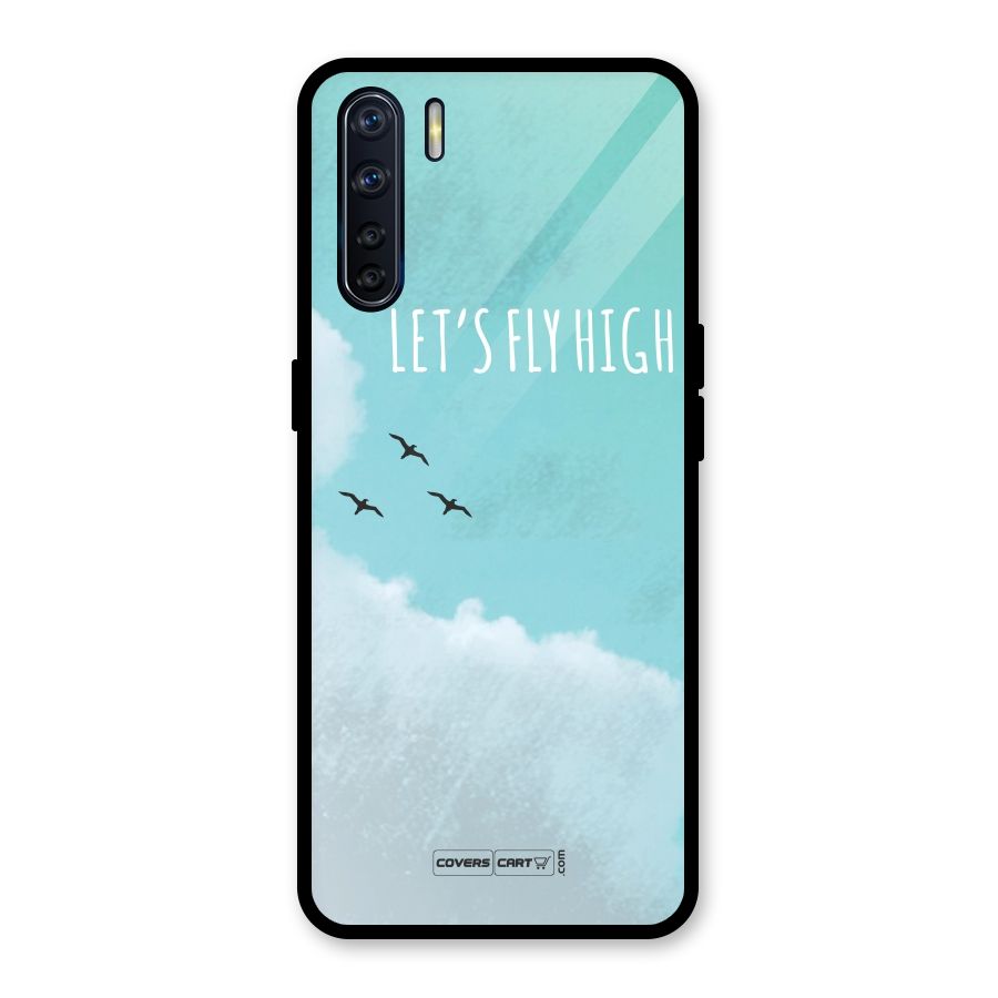 Lets Fly High Glass Back Case for Oppo F15
