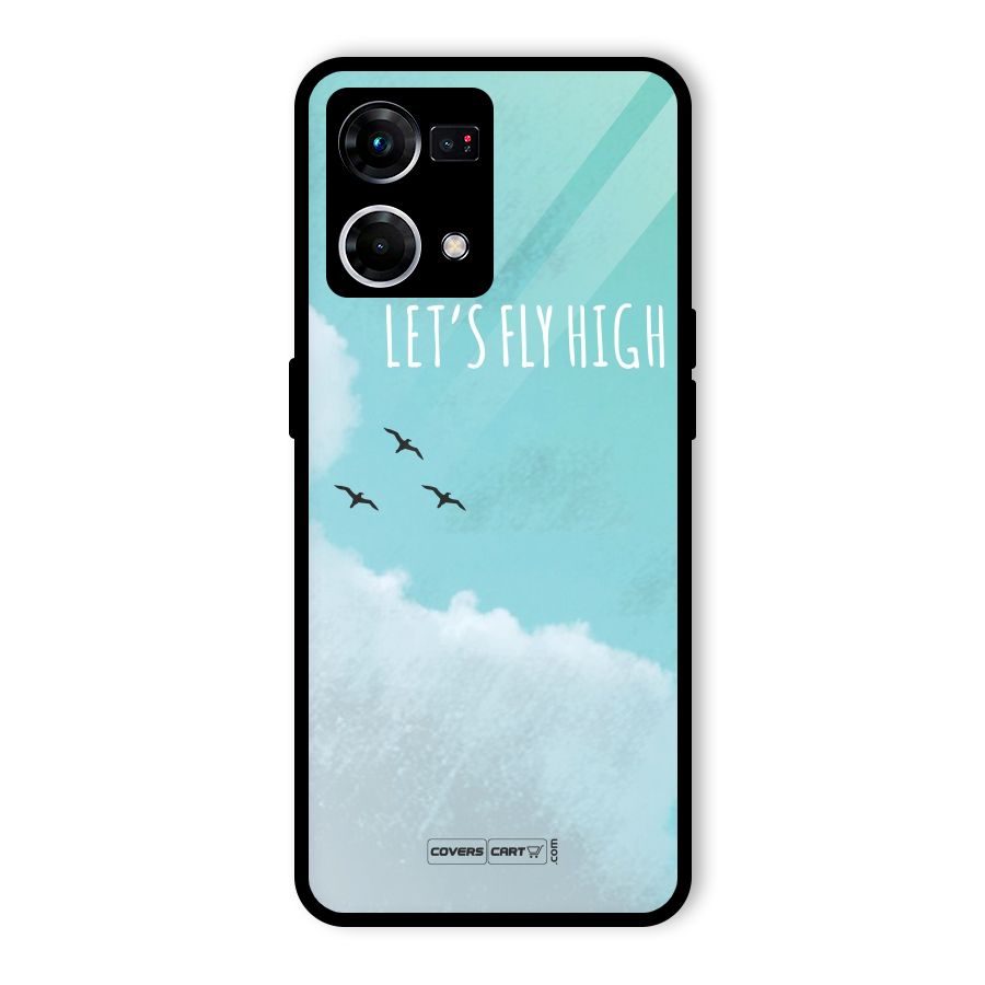 Lets Fly High Glass Back Case for Oppo F21 Pro 5G