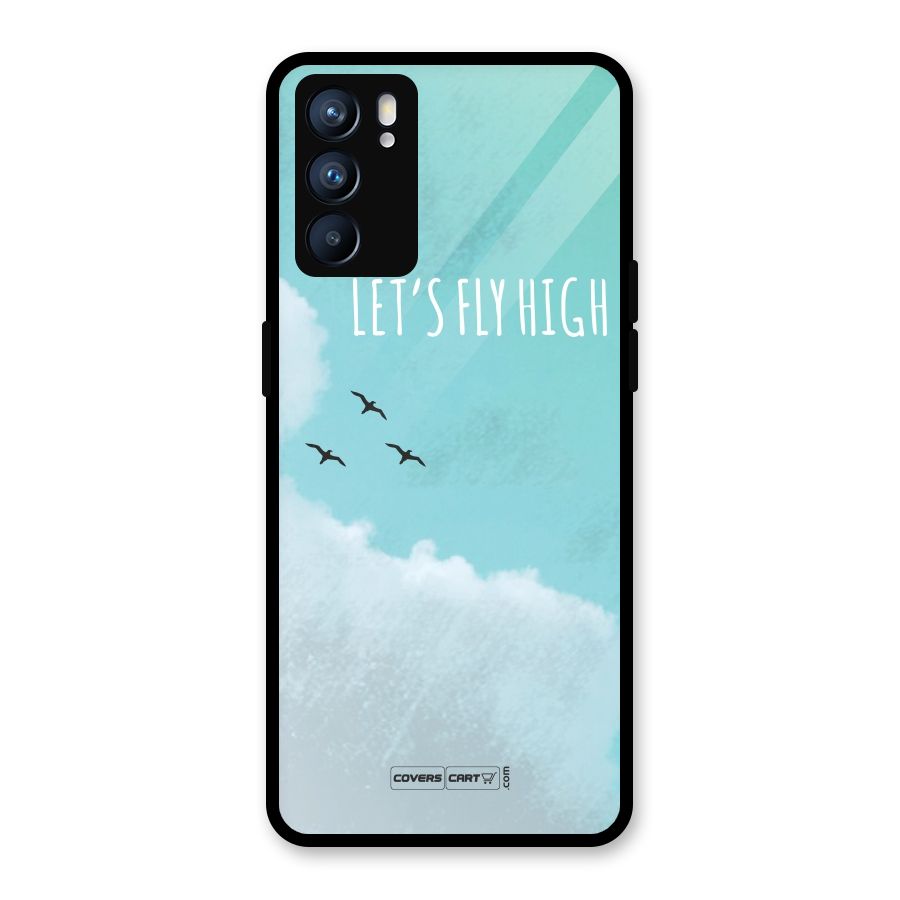 Lets Fly High Glass Back Case for Oppo Reno6 5G