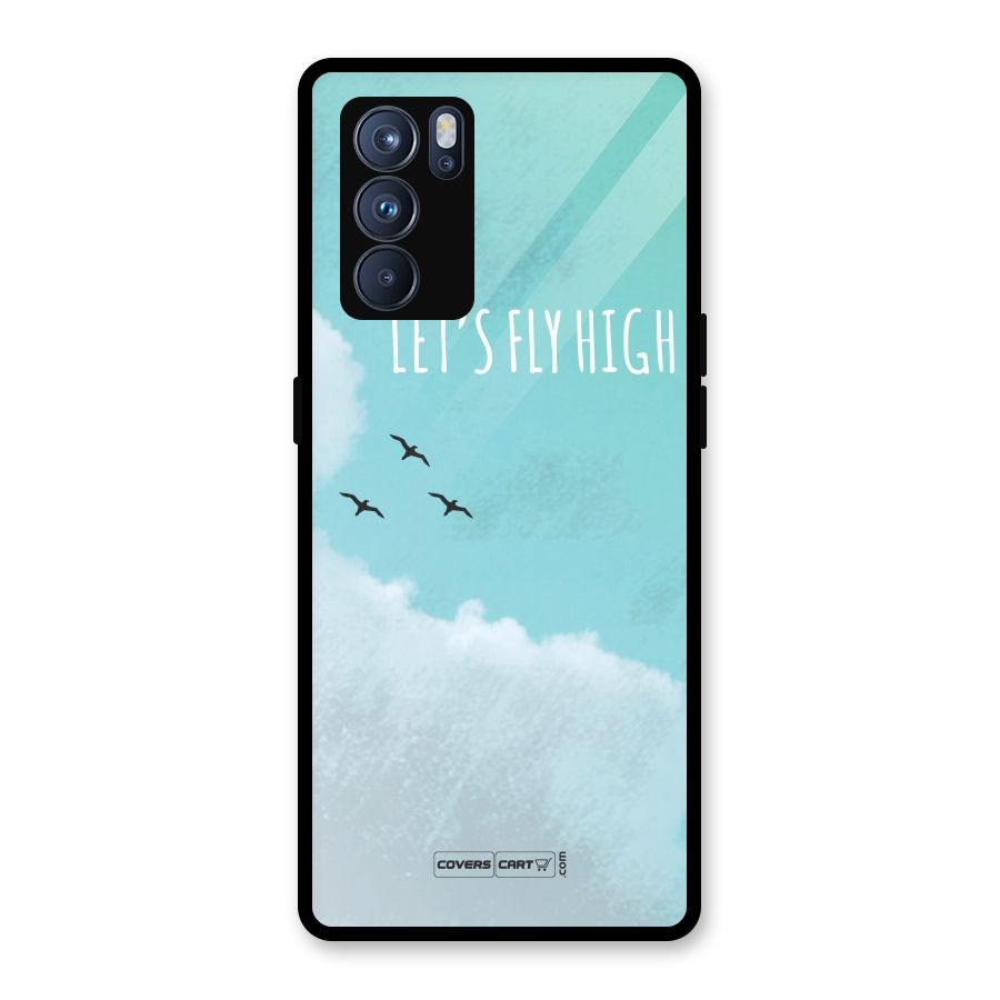 Lets Fly High Glass Back Case for Oppo Reno6 Pro 5G