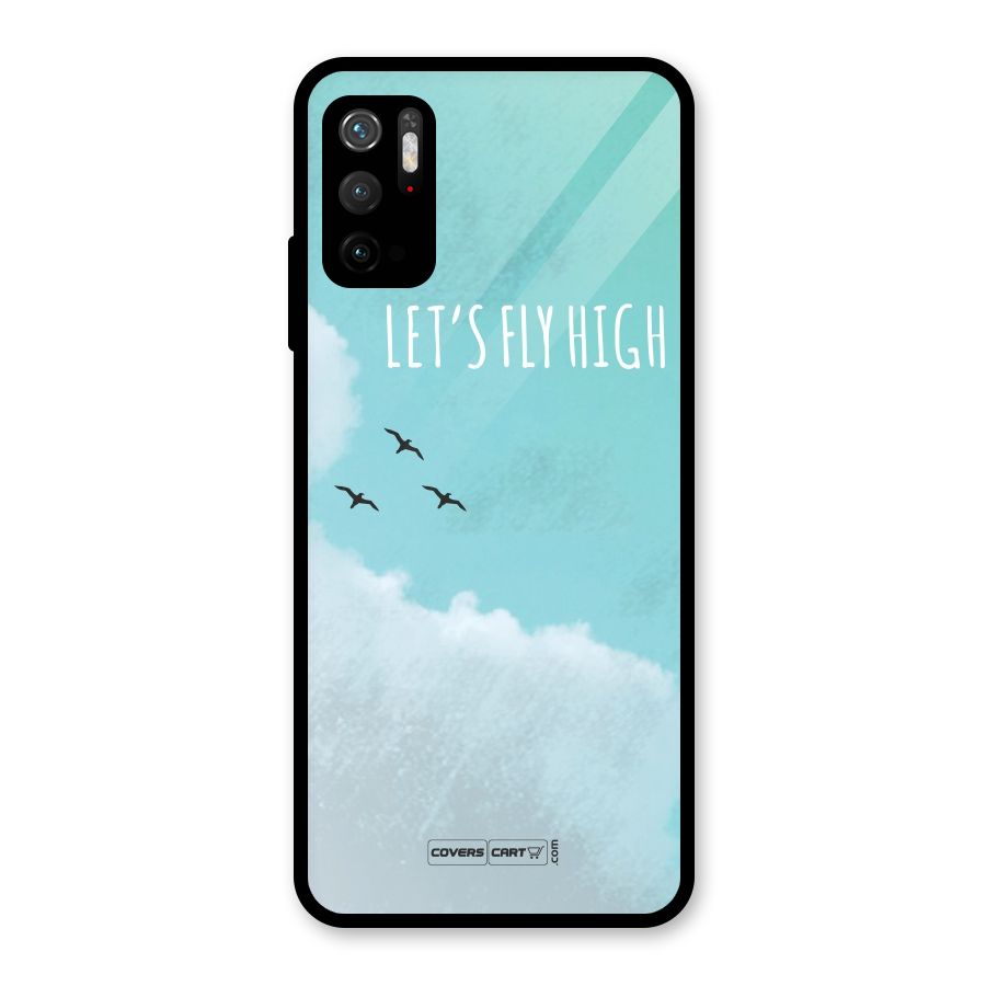 Lets Fly High Glass Back Case for Poco M3 Pro 5G