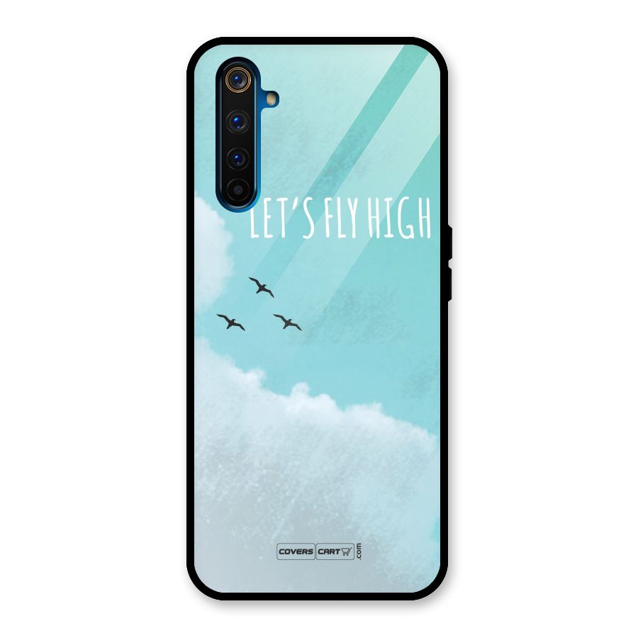 Lets Fly High Glass Back Case for Realme 6 Pro