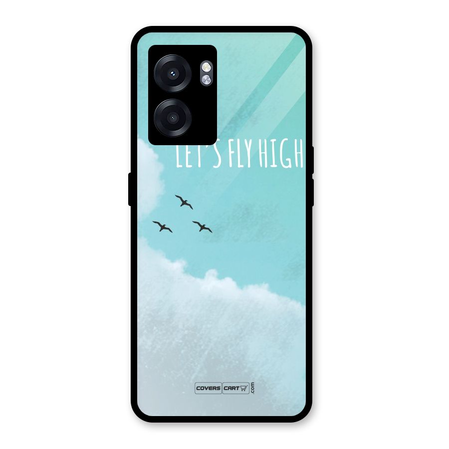 Lets Fly High Glass Back Case for Realme Narzo 50 5G