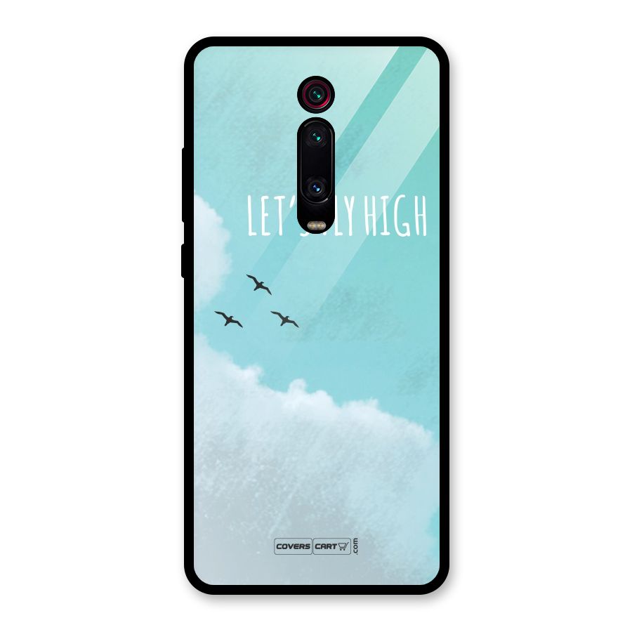 Lets Fly High Glass Back Case for Redmi K20 Pro