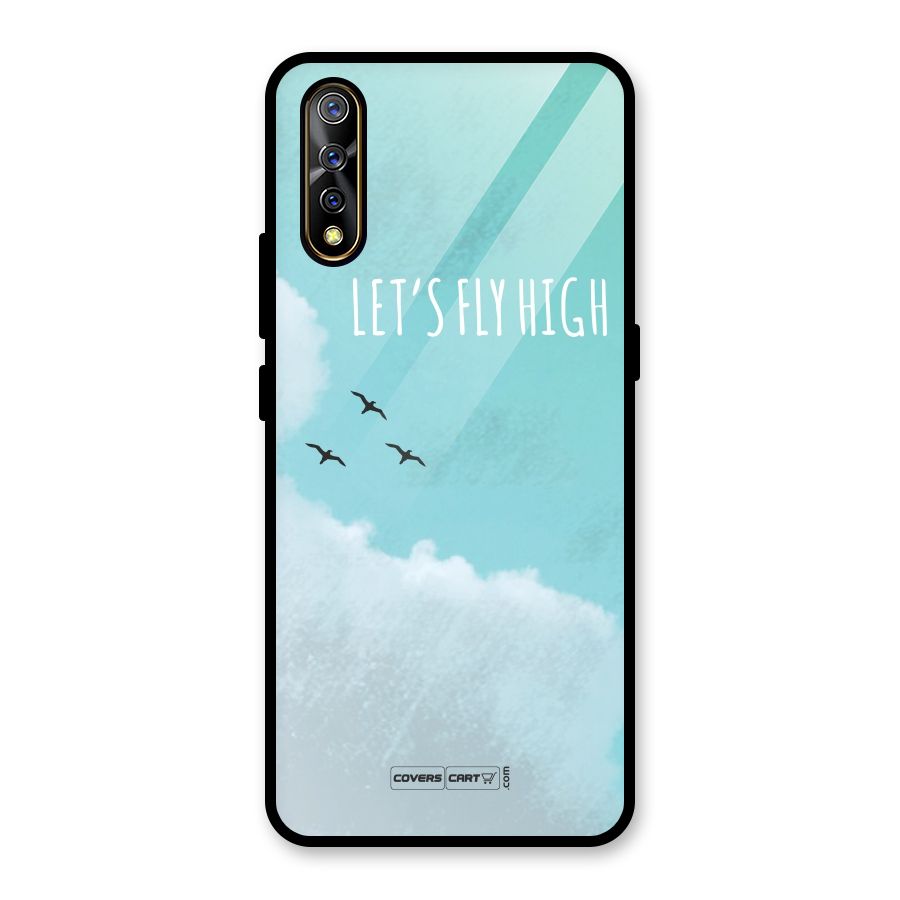 Lets Fly High Glass Back Case for Vivo S1