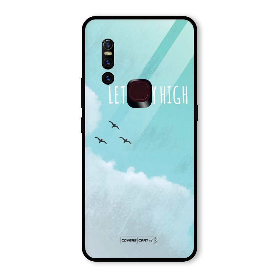 Lets Fly High Glass Back Case for Vivo V15