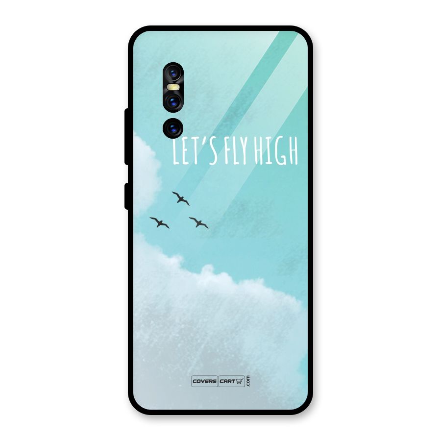 Lets Fly High Glass Back Case for Vivo V15 Pro