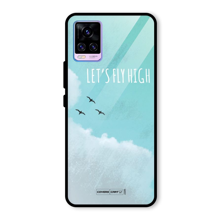 Lets Fly High Glass Back Case for Vivo V20 Pro