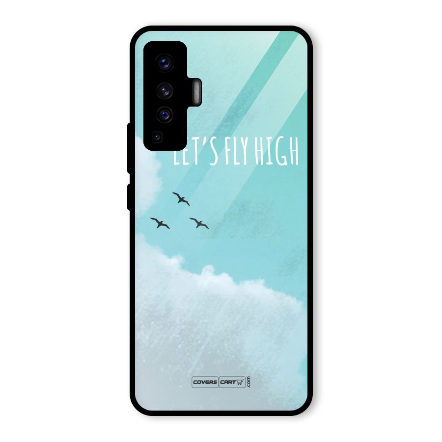 Lets Fly High Glass Back Case for Vivo X50