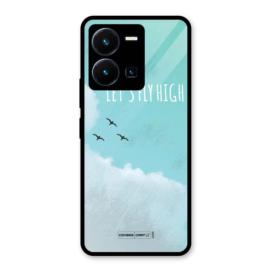 Lets Fly High Glass Back Case for Vivo Y35