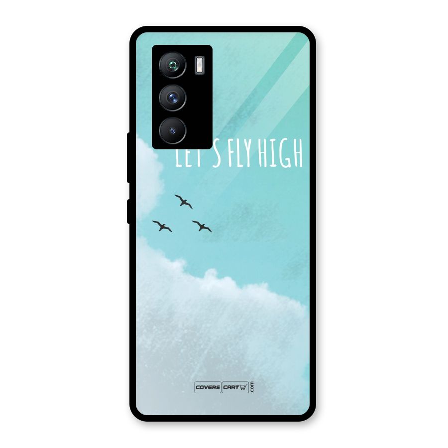 Lets Fly High Glass Back Case for Vivo iQOO 9 SE