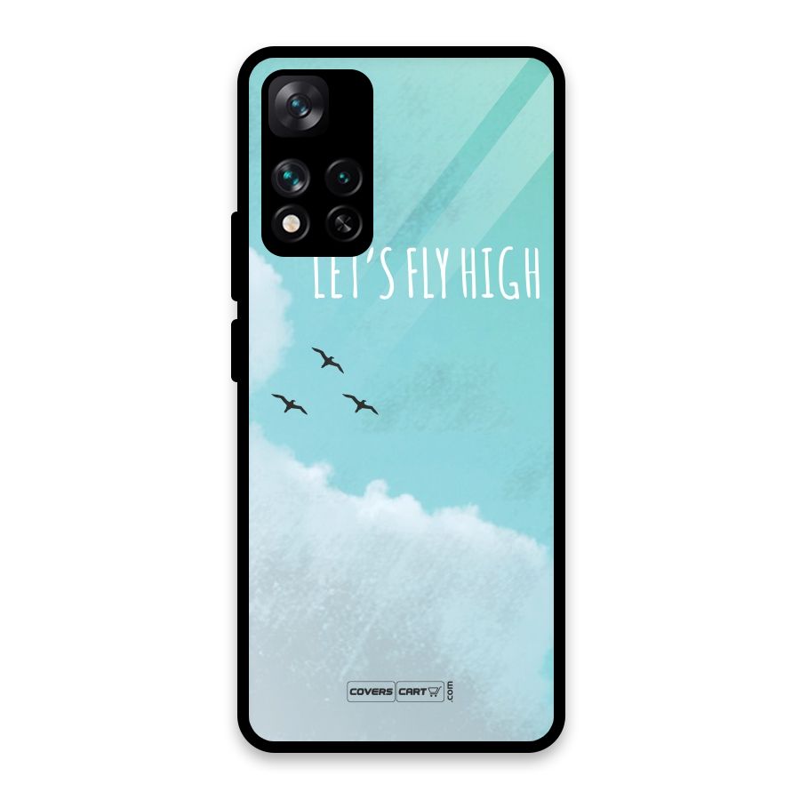Lets Fly High Glass Back Case for Xiaomi 11i HyperCharge 5G
