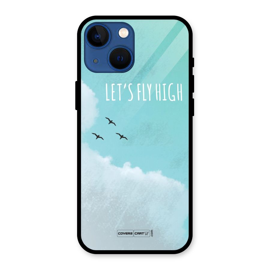 Lets Fly High Glass Back Case for iPhone 13 Mini