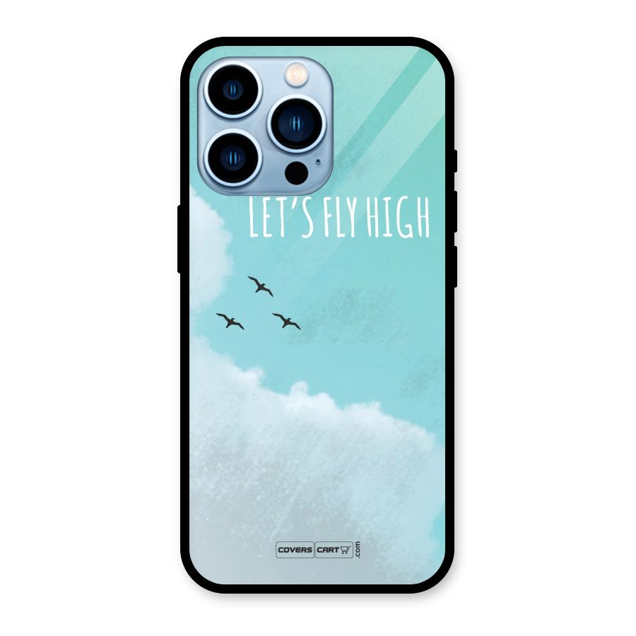 Lets Fly High Glass Back Case for iPhone 13 Pro
