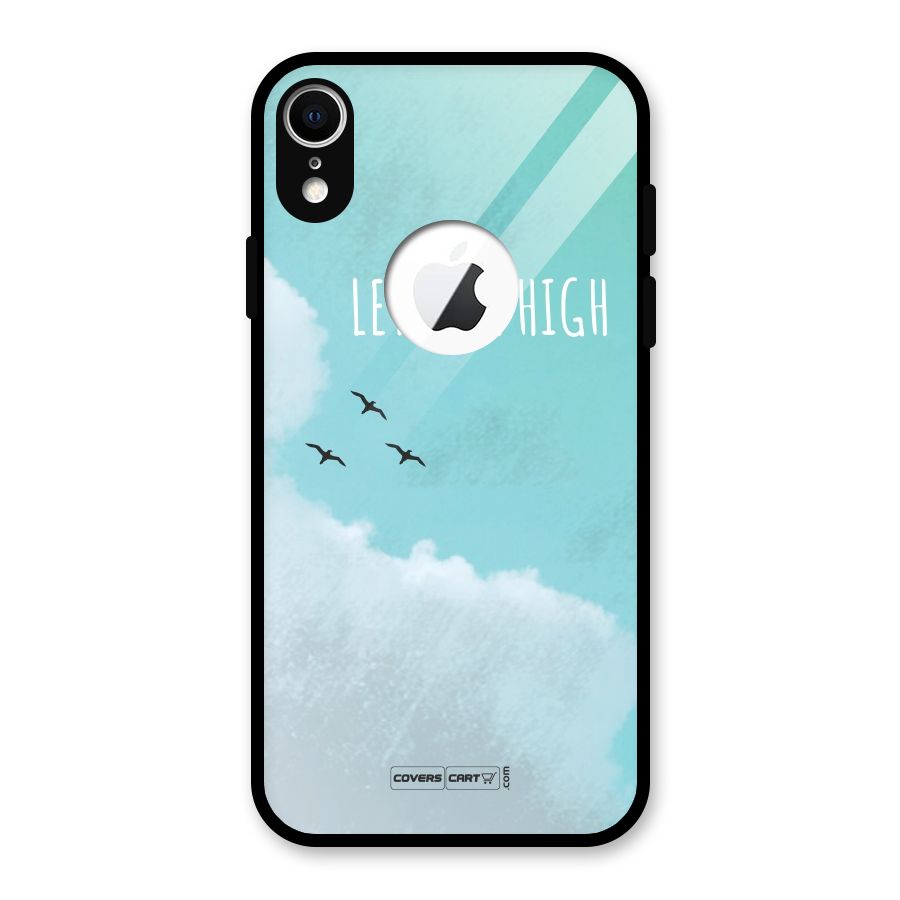 Lets Fly High Glass Back Case for iPhone XR Logo Cut