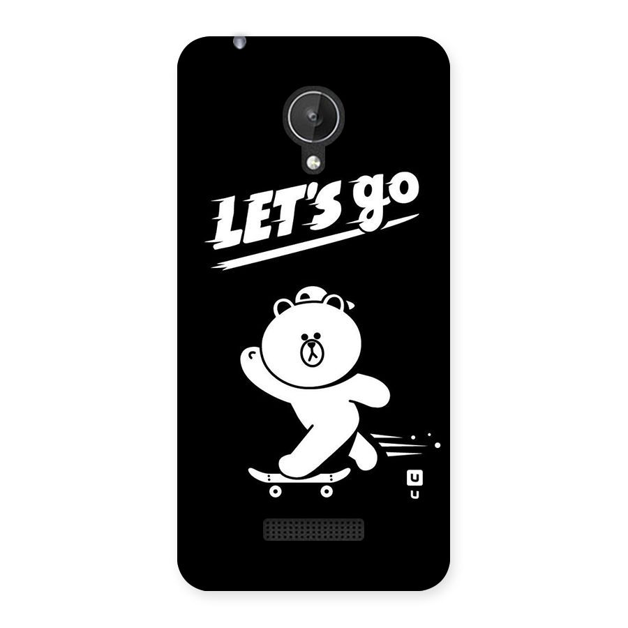 Lets Go Art Back Case for Micromax Canvas Spark Q380