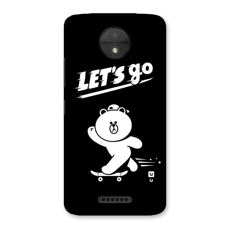 Lets Go Art Back Case for Moto C