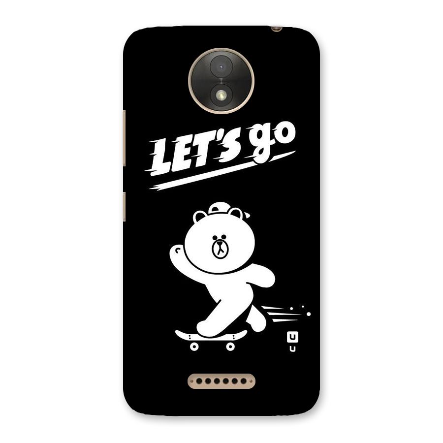 Lets Go Art Back Case for Moto C Plus