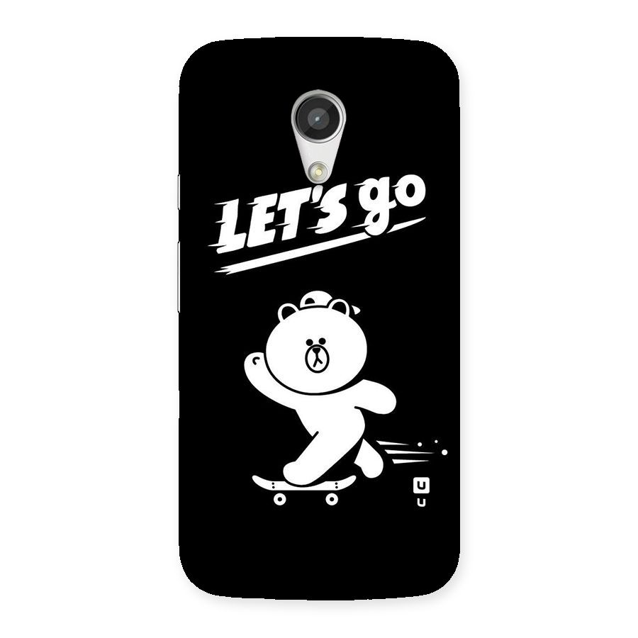 Lets Go Art Back Case for Moto G 2nd Gen