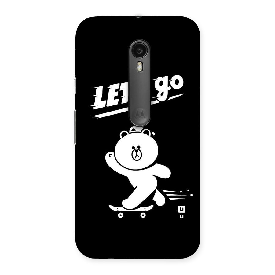 Lets Go Art Back Case for Moto G Turbo