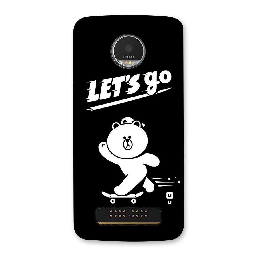 Lets Go Art Back Case for Moto Z Play