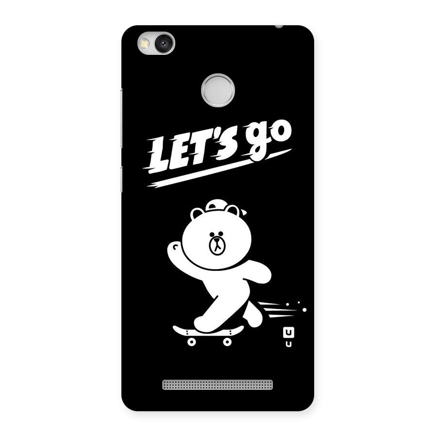 Lets Go Art Back Case for Redmi 3S Prime