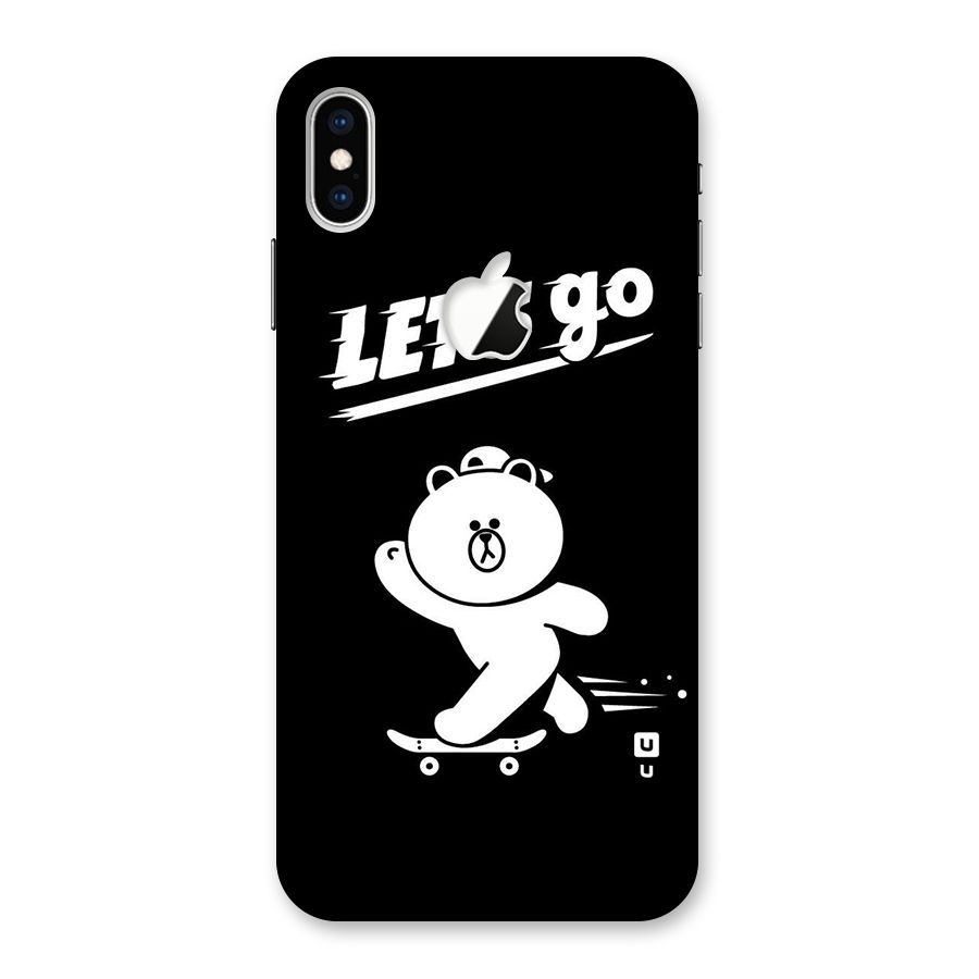 Lets Go Art Back Case for iPhone XS Max Apple Cut