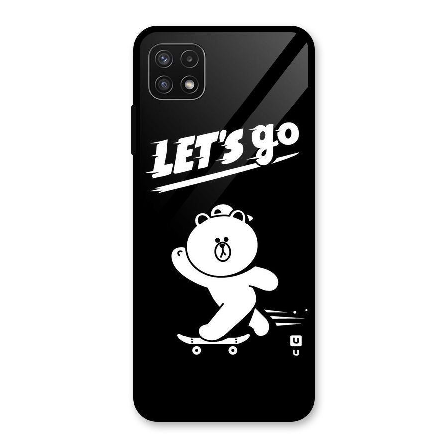 Lets Go Art Glass Back Case for Galaxy A22 5G