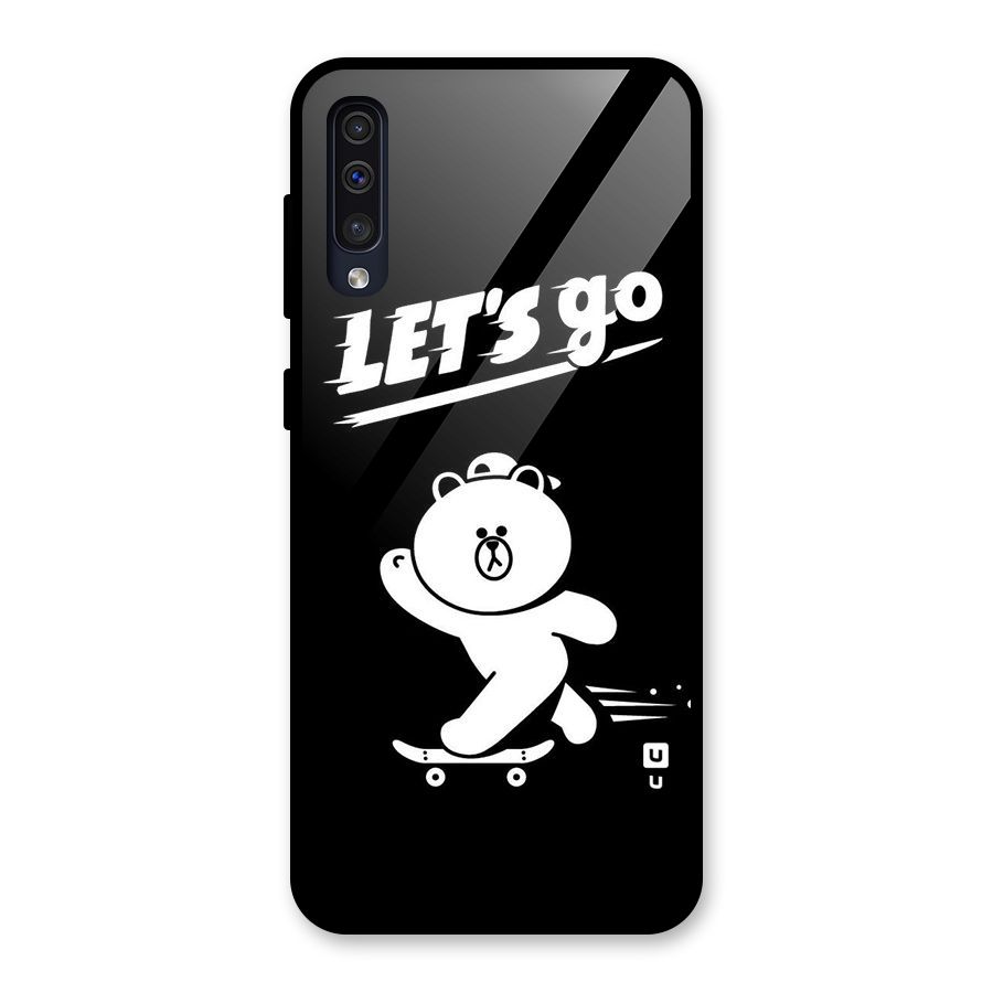 Lets Go Art Glass Back Case for Galaxy A50