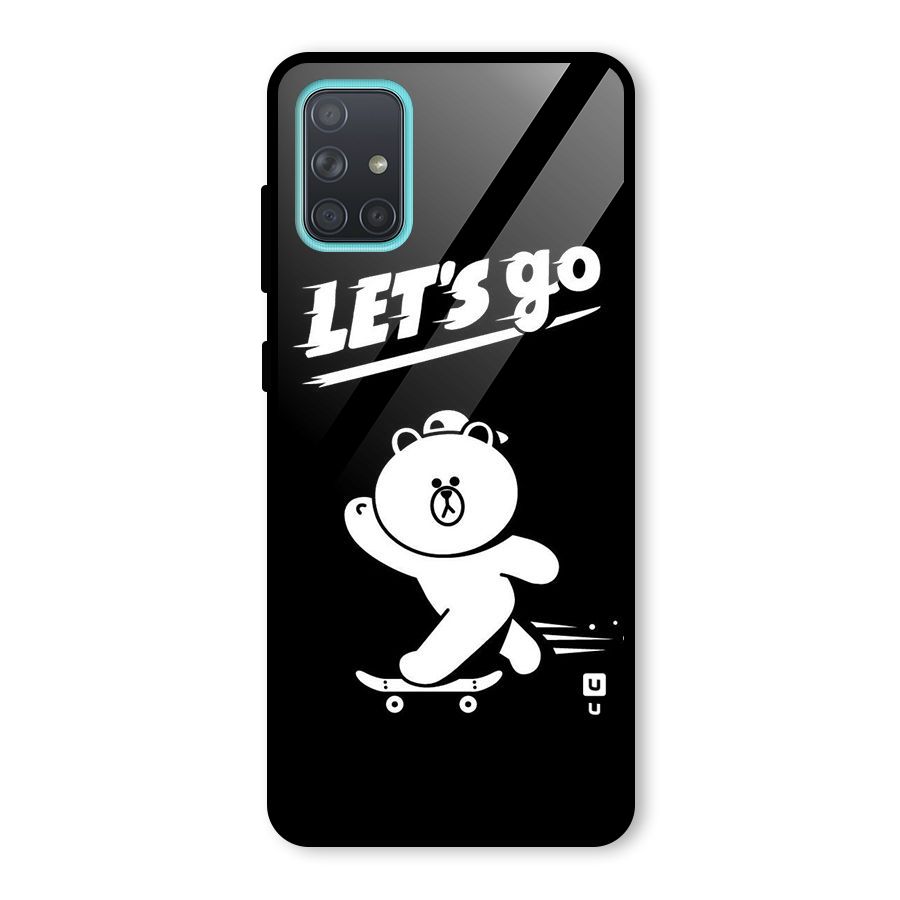 Lets Go Art Glass Back Case for Galaxy A71
