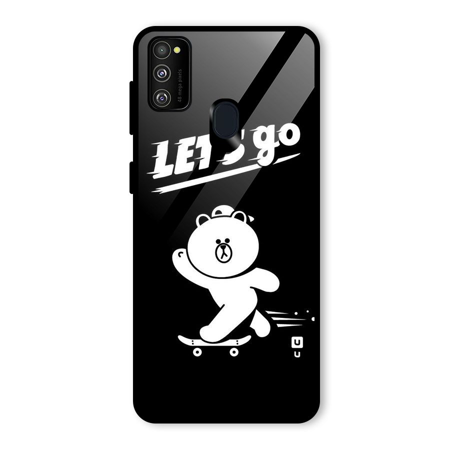 Lets Go Art Glass Back Case for Galaxy M30s