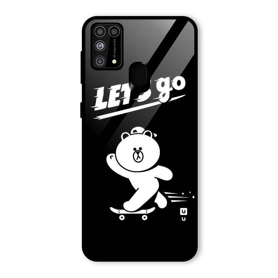 Lets Go Art Glass Back Case for Galaxy M31