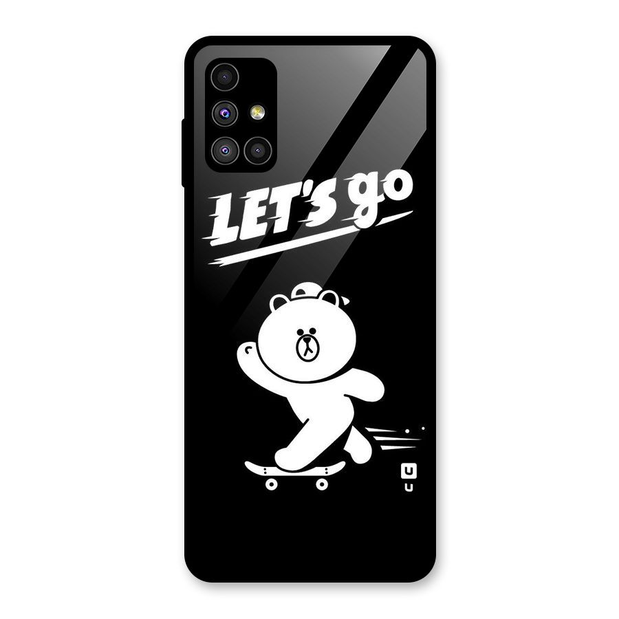 Lets Go Art Glass Back Case for Galaxy M51