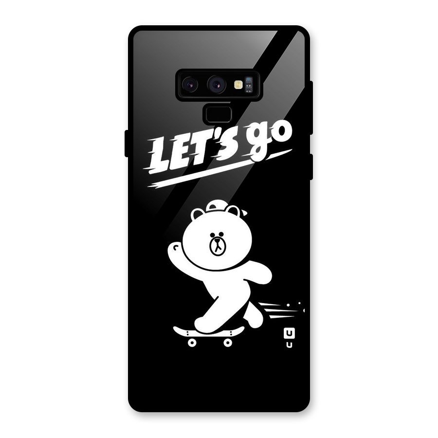 Lets Go Art Glass Back Case for Galaxy Note 9