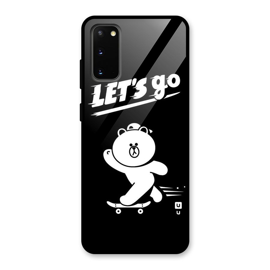 Lets Go Art Glass Back Case for Galaxy S20