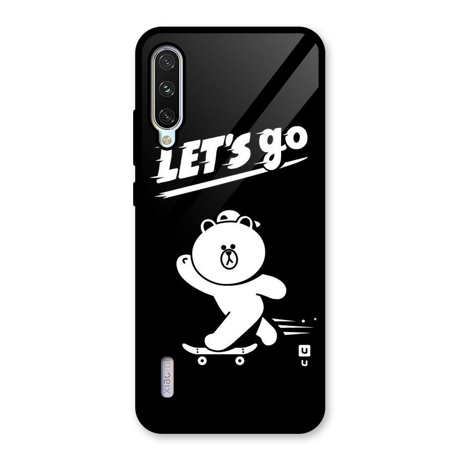 Lets Go Art Glass Back Case for Mi A3