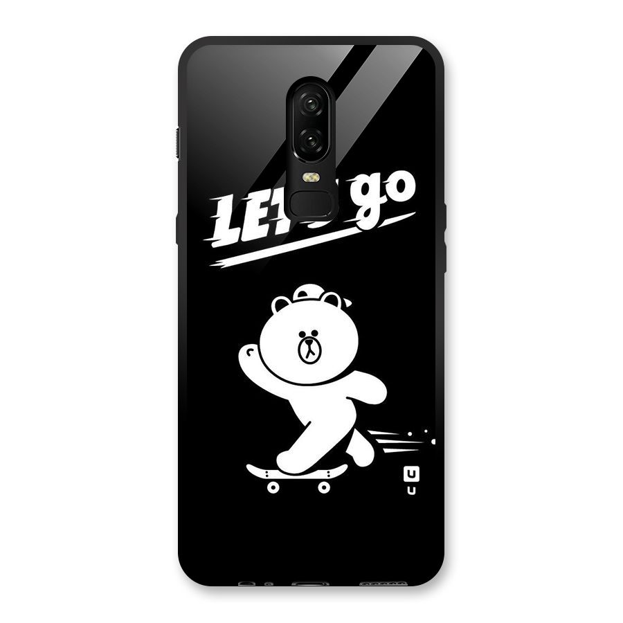 Lets Go Art Glass Back Case for OnePlus 6