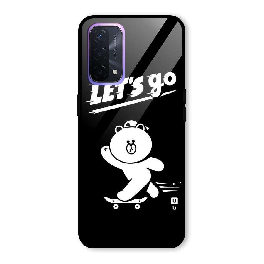 Lets Go Art Glass Back Case for Oppo A74 5G