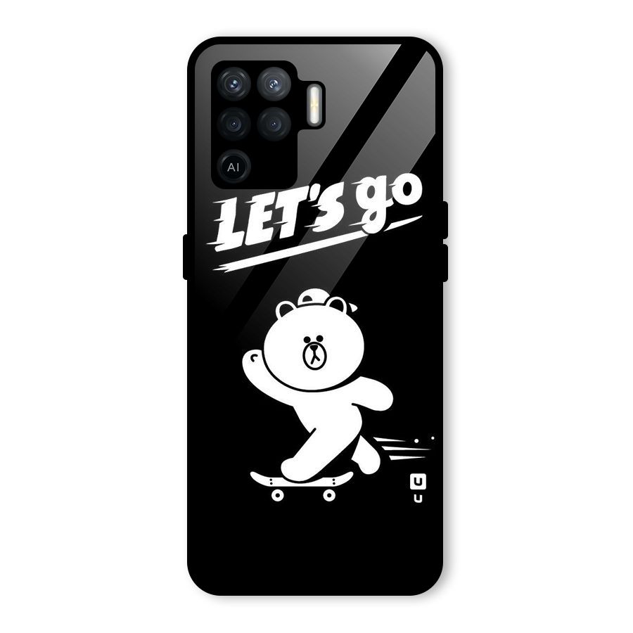 Lets Go Art Glass Back Case for Oppo F19 Pro