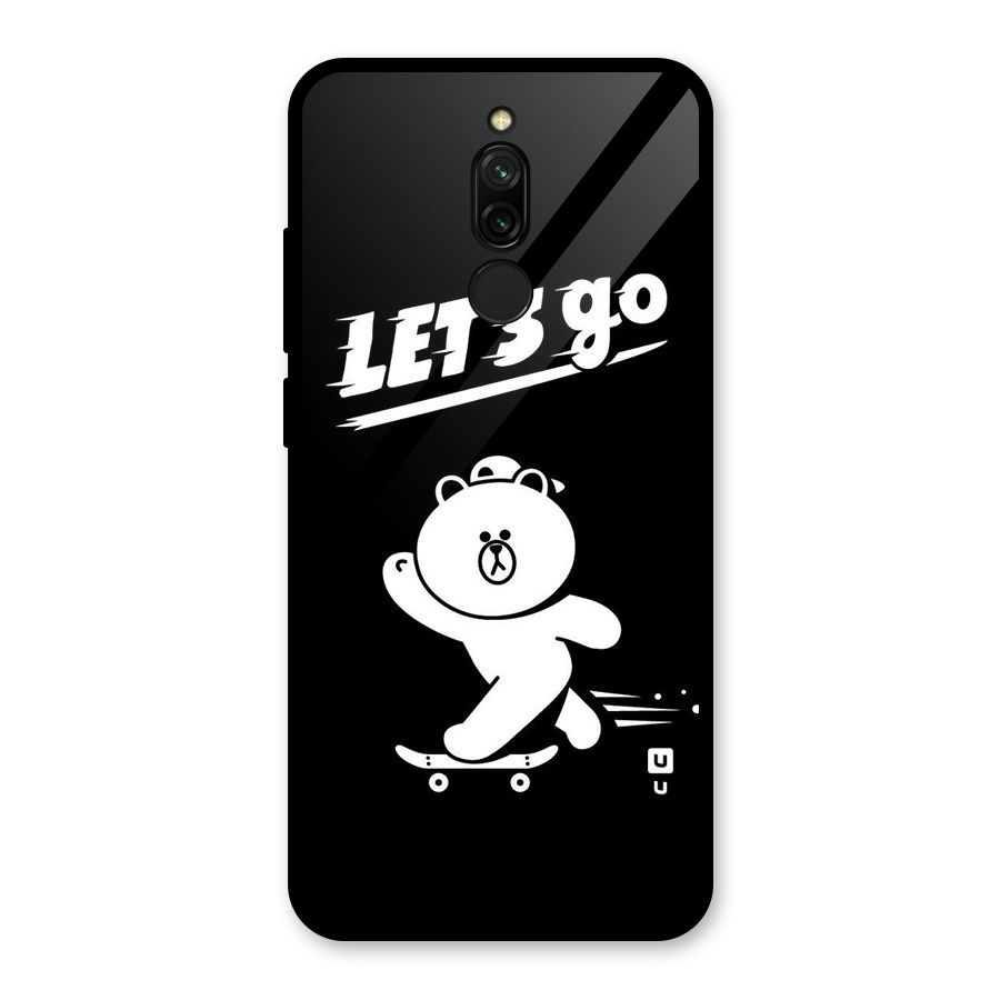 Lets Go Art Glass Back Case for Redmi 8