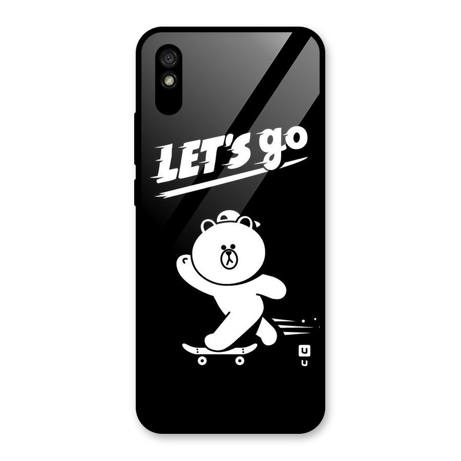 Lets Go Art Glass Back Case for Redmi 9i