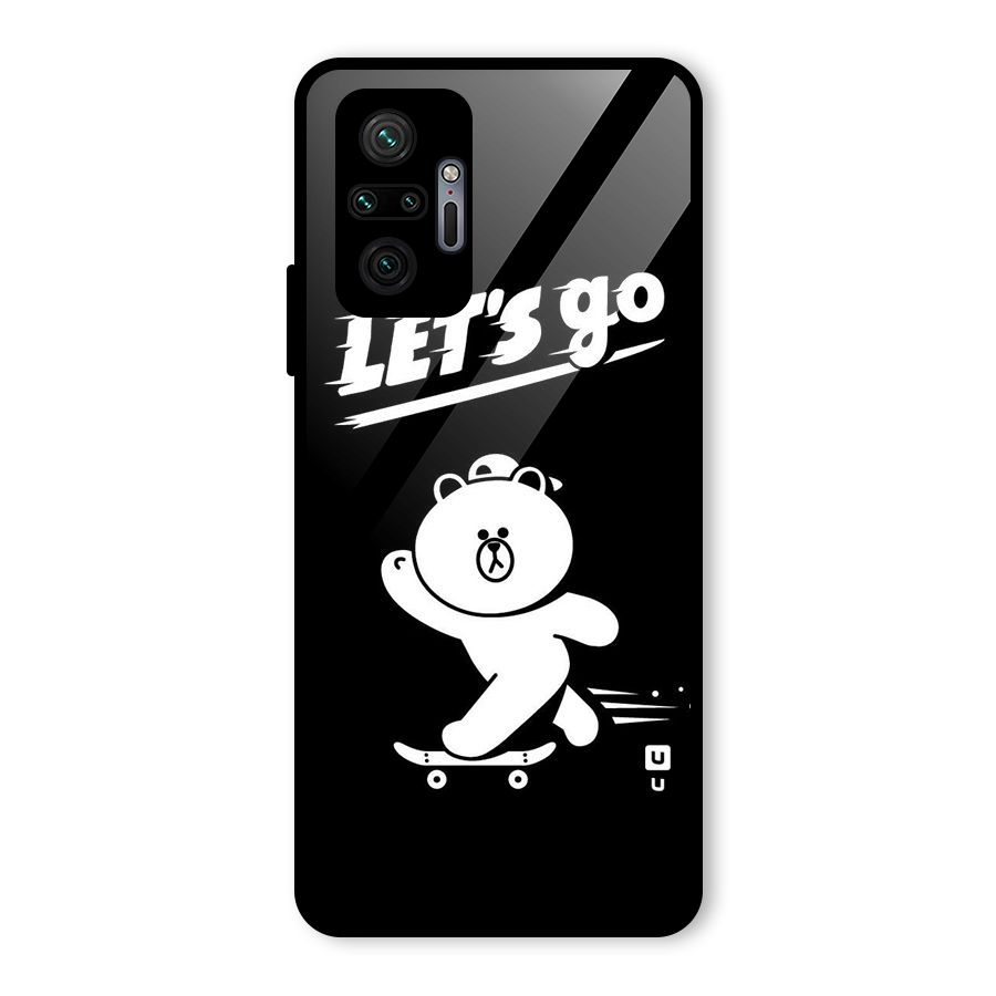 Lets Go Art Glass Back Case for Redmi Note 10 Pro