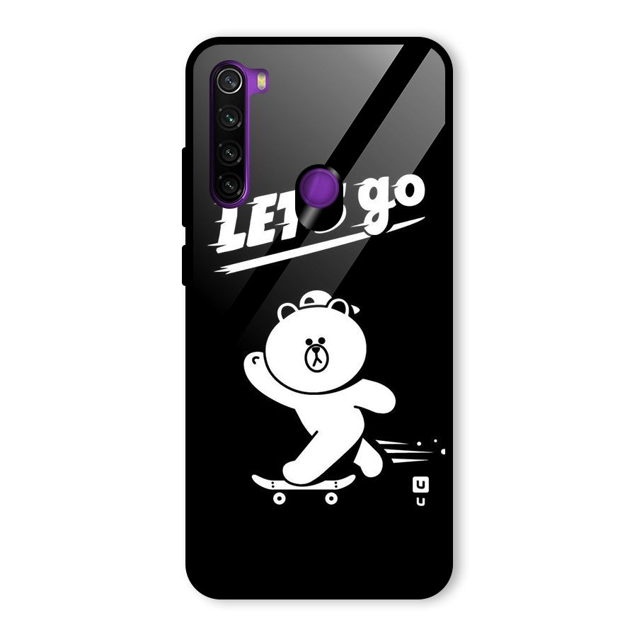 Lets Go Art Glass Back Case for Redmi Note 8