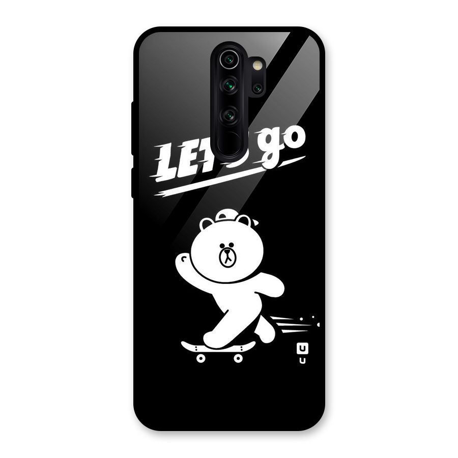 Lets Go Art Glass Back Case for Redmi Note 8 Pro