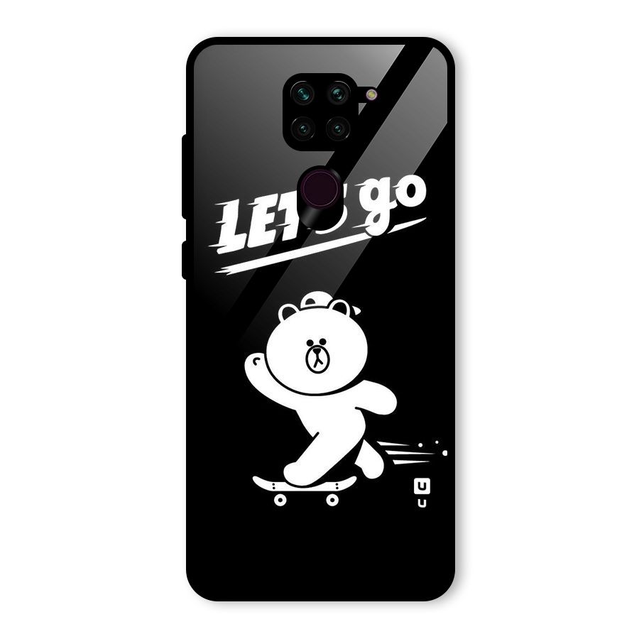 Lets Go Art Glass Back Case for Redmi Note 9