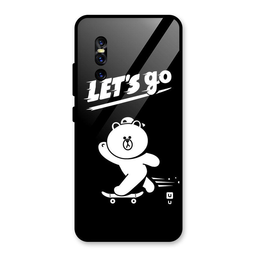 Lets Go Art Glass Back Case for Vivo V15 Pro