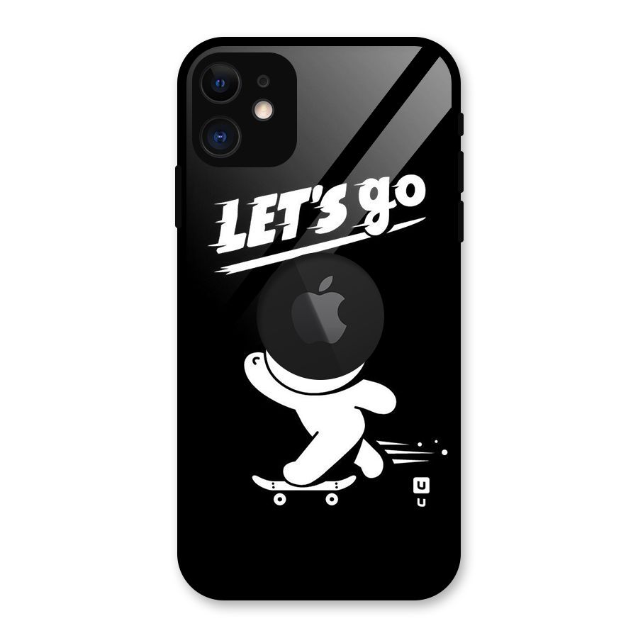 Lets Go Art Glass Back Case for iPhone 11 Logo Cut