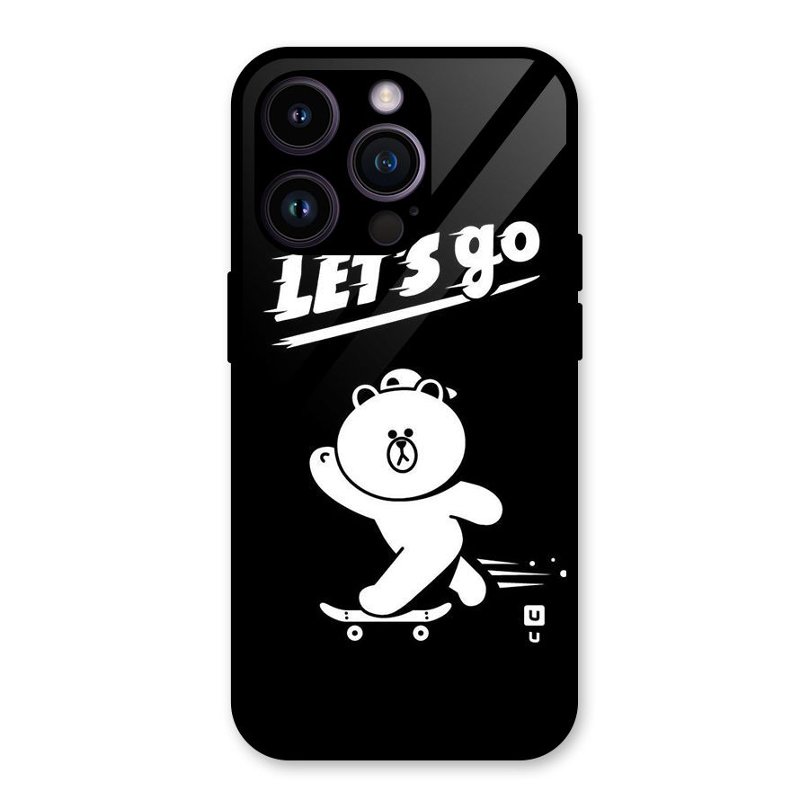 Lets Go Art Glass Back Case for iPhone 14 Pro