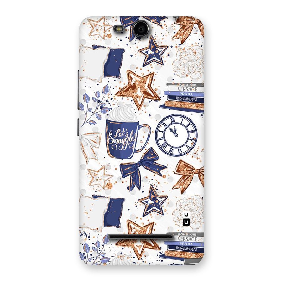 Lets Snuggle Back Case for Micromax Canvas Juice 3 Q392