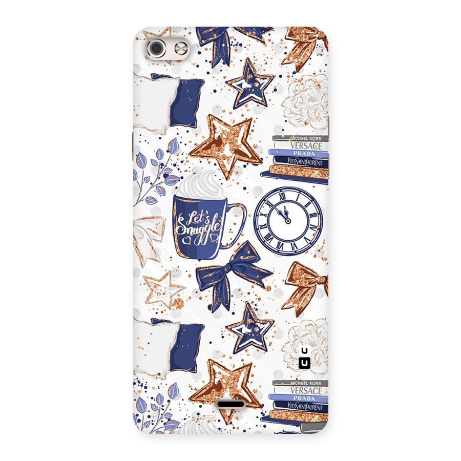 Lets Snuggle Back Case for Micromax Canvas Silver 5